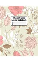 Blank Sheet Music Notebook