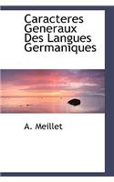 Caracteres Generaux Des Langues Germaniques