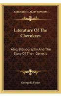 Literature of the Cherokees