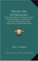 Notes on Hydraulics