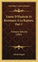 Limite D'Elasticite Et Resistance A La Rupture, Part 1