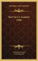 Brief Van J. E. Goudsmit (1868)