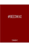 Notebook for Cornell Notes, 120 Numbered Pages, #BEESWAX, Burgundy Cover