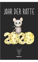 Jahr der Ratte 2020: A5 Jahresplaner 2020 - Organizer - Jahreskalender - Buchkalender - Wochenkalender - Terminplaner für Jahresvorsätze, Studenten, Schüler, Männer als 