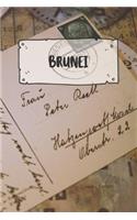 Brunei: Ruled Travel Diary Notebook or Journey Journal - Lined Trip Pocketbook for Men and Women with Lines