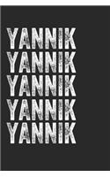 Name YANNIK Journal Customized Gift For YANNIK A beautiful personalized