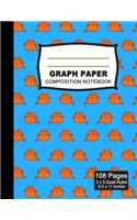 Graph Paper Composition Notebook: Beautiful 8.5 x 11 inch Quad Ruled 5 x 5 square grid journal five squares per inch graphing paper, (Notebooks for Math and Science School and Colleg