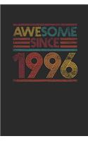 Awesome Since 1996: Graph Paper Notebook - Birthday Gift or Anniversary Gift Idea