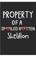 Property Of A Spoiled Rotten Shelillon: Lined Journal, 120 Pages, 6 x 9, Shelillon Dog Gift Idea, Black Matte Finish (Property Of A Spoiled Rotten Shelillon Journal)