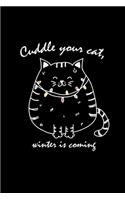 Cuddle your cat winter is coming