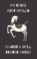 My Horse isn't Spoiled...