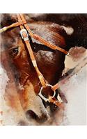 Graph Paper Notebook - Watercolor Horse