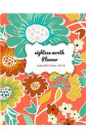 Eighteen Month Planner Sunburst: 2018-2019 Planner, July 2018 - December 2019, The Best 18 Months Planner to Accomplish your goals, Boost Productivity, Happiness and Time Management(Monthly Planner/18 Months Planner/Academic Planner/18 Months Diary)