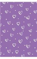 Cute Hearts Notebook: 4: 6 x 9 180 Pages Notebook: Notebook Journal: Notebook Lined(4 Cute Heart)