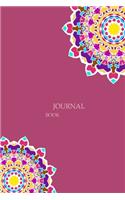 Journal Book: 6 x 9, 100 Pages, Unique Mandala Designs for Cover, Journal, Blank book, Recipe, Planner to Write in Classic Ruled Notebook Diary for Men Women Writ