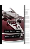 Blank Guitar tabs manuscript paper: 8.5 x 11" Guitar tabs Paper / Stave / Staff Paper / Musicians Notebook. 150 pages with chord boxes and stave/staff. Perfect gift or the music theory