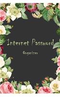 Internet Password Organizer: Rose Cover, the Personal Internet Address, Premium Journal Keep Track of Usernames, Passwords, Web Addresses 6 X 9