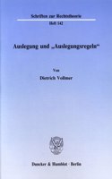 Auslegung Und Auslegungsregeln