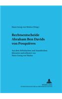 Rechtsentscheide Abraham Ben Davids Von Posquières