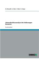 Jahresabschlussanalyse des Volkswagen Konzerns