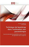 Technique de Bootstrap Dans l''estimation Non Paramétrique