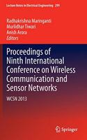 Proceedings of Ninth International Conference on Wireless Communication and Sensor Networks