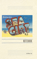 Vintage Lined Notebook Greetings from Sea Girt, New Jersey