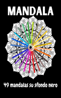 Mandala 49 mandalas su sfondo nero