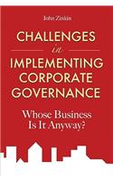 Challenges in Implementing Corporate Governance