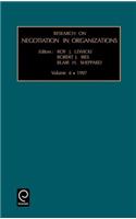 Research on Negotiation in Organizations