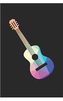 Guitar Notebook - Low Poly Guitar Diary - Guitar Player Gift - Guitar Journal