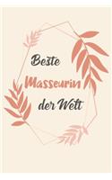 Beste Masseurin Der Welt: A5 Punkteraster - Notebook - Notizbuch - Taschenbuch - Journal - Tagebuch - Ein lustiges Geschenk für Freunde oder die Familie und die beste Masseur