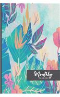Monthly Planner: Blank Undated Journal; Simple Minimalist Planner For Teens and Adults;