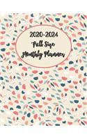 2020-2024 Full Size Monthly Planner 8x11: 5 Year Basic Planner Calendar To Help Organize Yourself For Self-Esteem, Growth, Time Management and Productivity