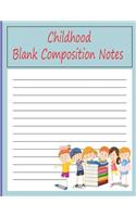 Childhood Blank Composition Note: Handwriting Alphabet Journal Preschool Practice Workbook Sheets Pre K-2, Kindergarten Notebook for Girls