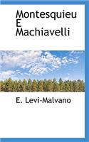 Montesquieu E Machiavelli