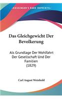 Gleichgewicht Der Bevolkerung