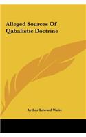 Alleged Sources Of Qabalistic Doctrine