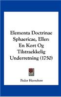 Elementa Doctrinae Sphaericae, Eller