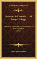 Memoriale Sull' Articolo 21 Del Disegno Di Legge