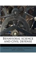 Behavioral Science and Civil Defense