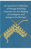 Extensive Collection of Vintage Knitting Patterns for the Making of Cardigans and Jumpers for Women