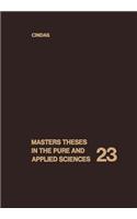 Masters Theses in the Pure and Applied Sciences