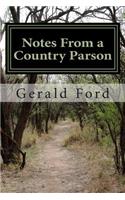 Notes From a Country Parson