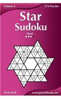 Star Sudoku - Hard - Volume 4 - 276 Logic Puzzles