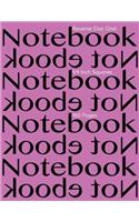 Reverse Dot Grid Notebook 1/4 Inch Squares 160 pages: Notebook Not Ebook with pink cover, 8.5"x11" 1/4 inch white dot grid on light gray paper, perfect bound, ideal for structuring sketches