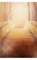 Cross the Enchanted Bridge of Golden Light Journal: 150 Page Lined Notebook/Diary