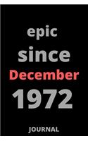 epic since December 1972 gift journal