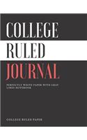 Colege Ruled Journal