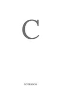 Buchstabe C Notizbuch: A5 Notizbuch Punkteraster 120 Seiten - Notizblock - Tagebuch - Terminplaner - Schreibheft für Notizen 6x9
